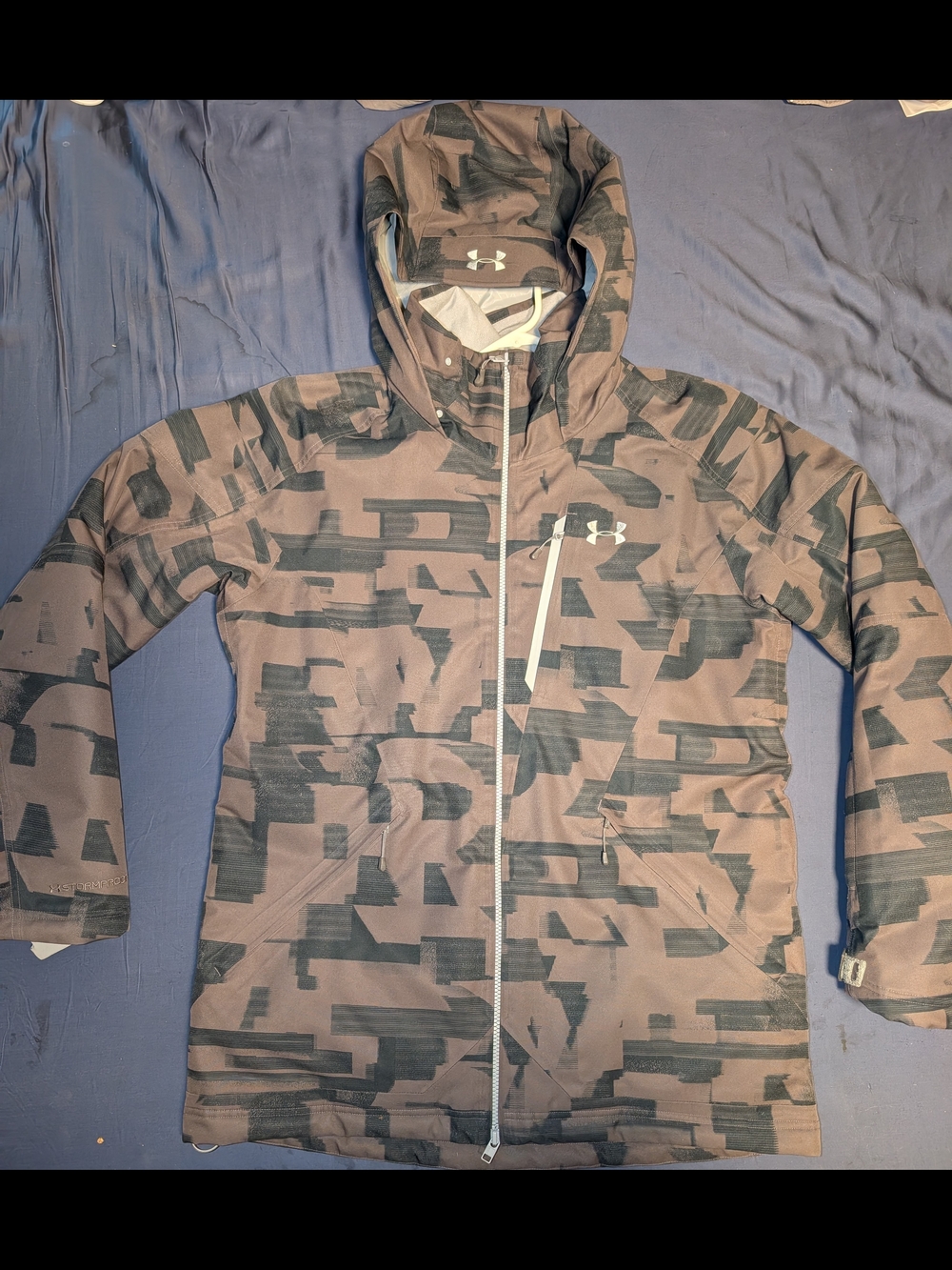 Under Armour Men's Hooded Snow Jacket - Brown Camo